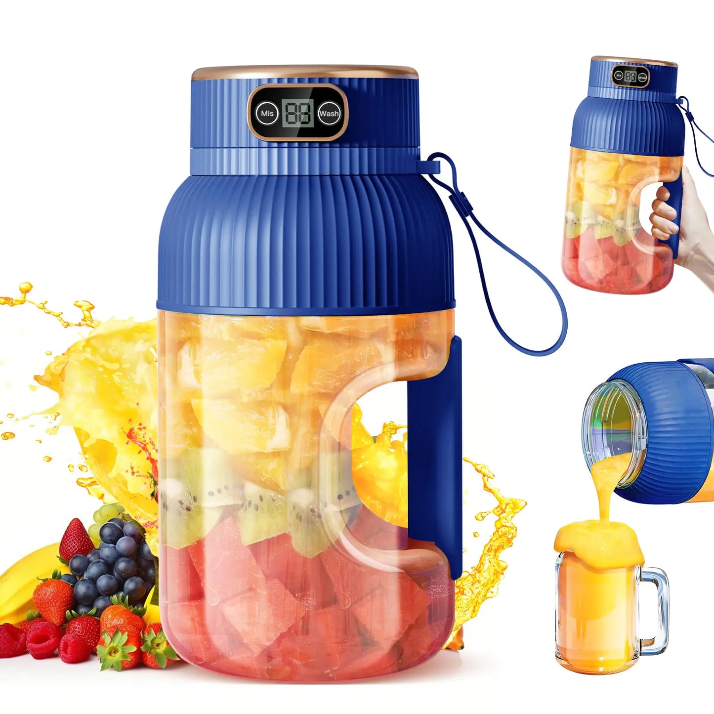 Exclusive Portable Juicer Blender Juicer Cup with Digital Display