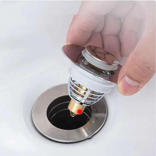 Premium Push-Type Sink Drain