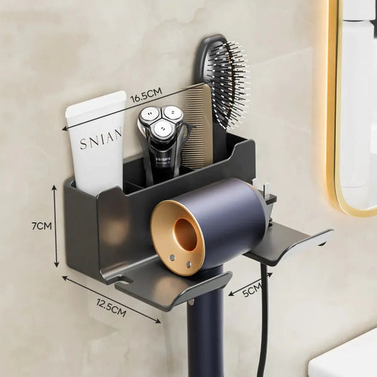High Performance Wall-Mounted Hair Dryer Storage Rack