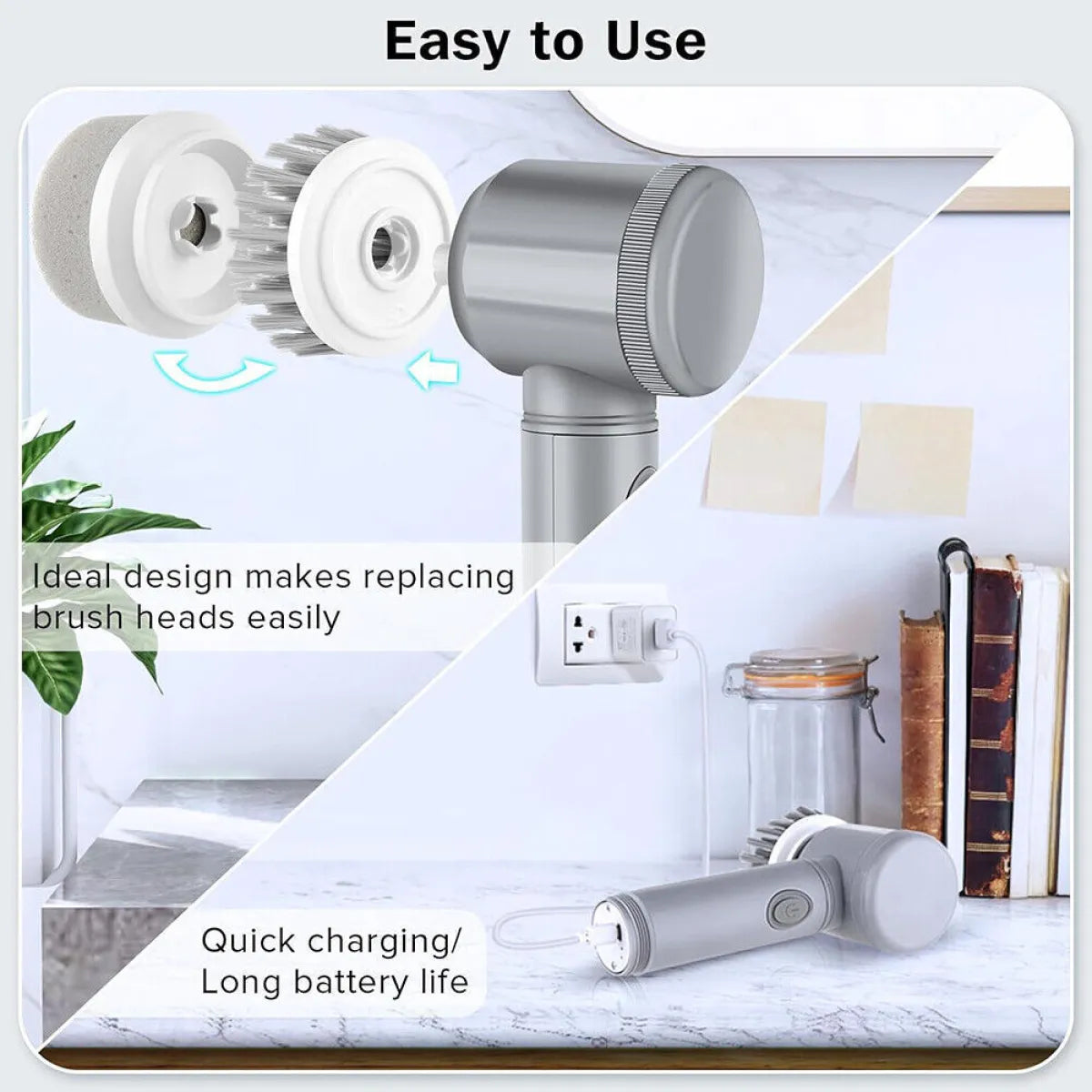 Premium 8in1 Electric Cleaning Brush (Cordless)
