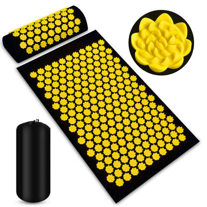 Luxury Acupressure Massage Mat and Pillow Set
