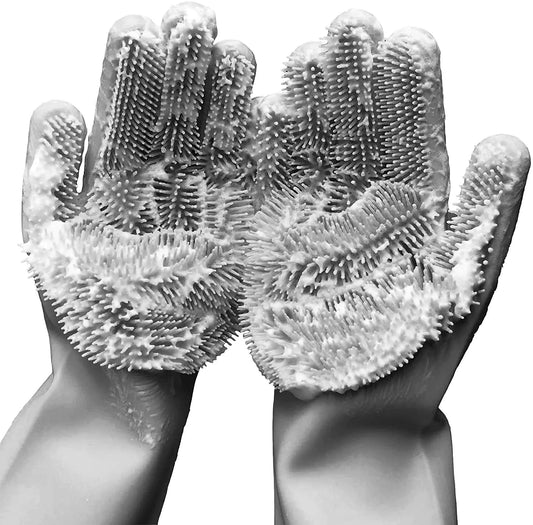 Selected Silicone Scrubbing Gloves Multi Purpose Cleaning