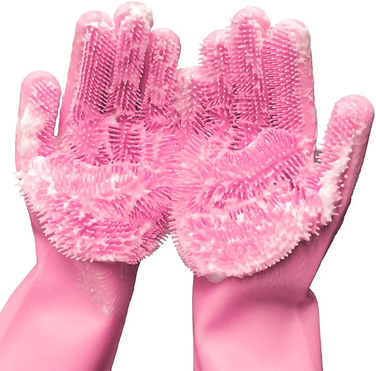 Selected Silicone Scrubbing Gloves Multi-Purpose Cleaning