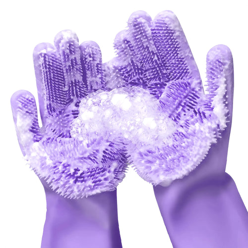 Selected Silicone Scrubbing Gloves Multi Purpose Cleaning