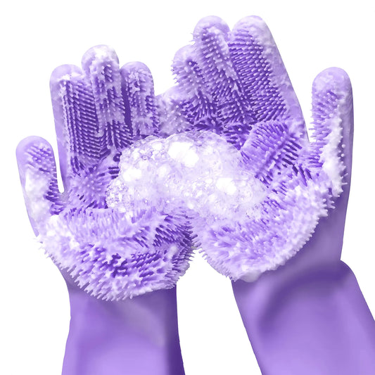 Selected Silicone Scrubbing Gloves Multi Purpose Cleaning