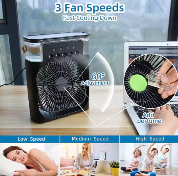 High Performance Cool Mist Air Conditioner w Cooling Fan