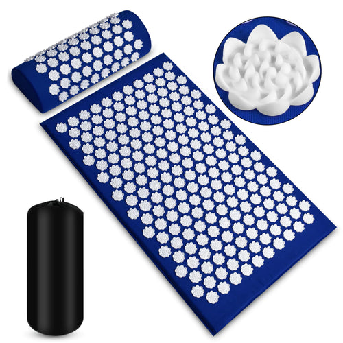 Luxury Acupressure Massage Mat and Pillow Set
