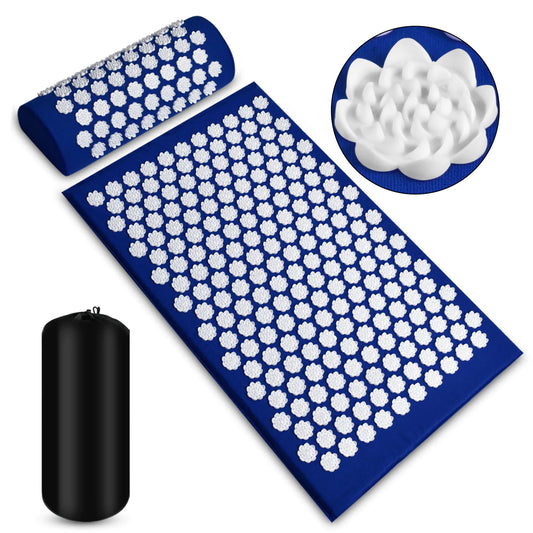 Luxury Acupressure Massage Mat and Pillow Set