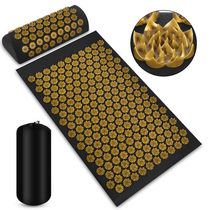 Luxury Acupressure Massage Mat and Pillow Set